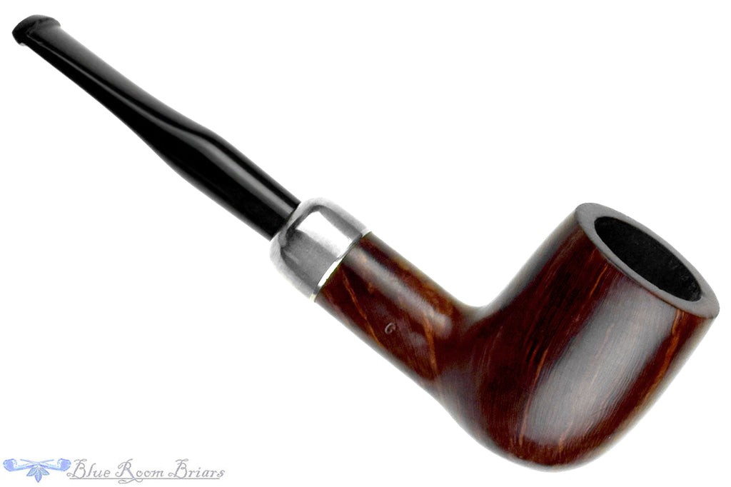 Blue Room Briars is proud to present this K&P Irishmade (Peterson) 6 Billiard with Nickel and Military Mount Estate Pipe