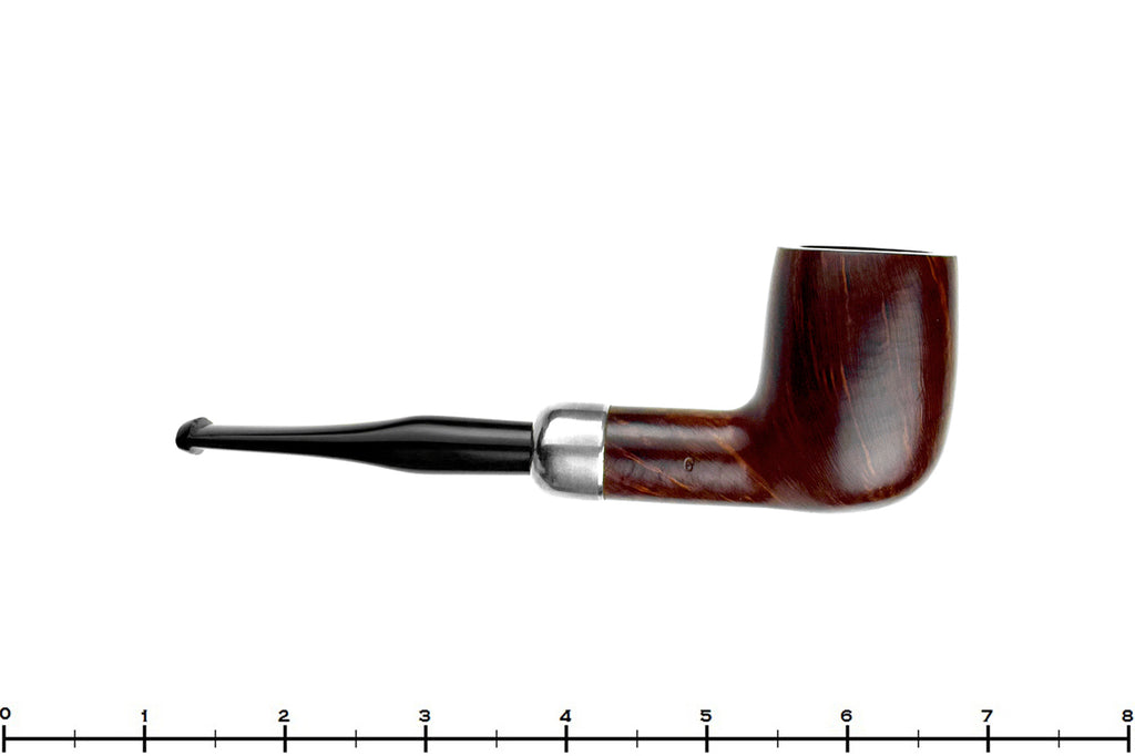 Blue Room Briars is proud to present this K&P Irishmade (Peterson) 6 Billiard with Nickel and Military Mount Estate Pipe