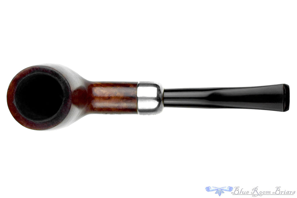 Blue Room Briars is proud to present this K&P Irishmade (Peterson) 6 Billiard with Nickel and Military Mount Estate Pipe