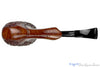 Blue Room Briars is proud to present this Castello Sea Rock Briar G 293 Partial Rusticated Bent Egg Sitter Estate Pipe