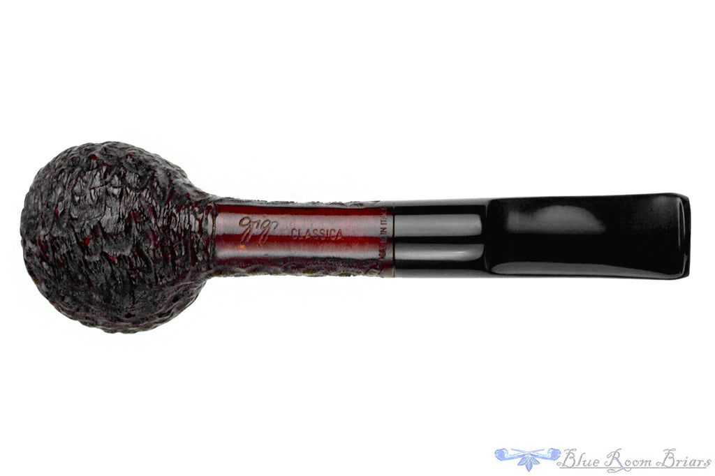 Blue Room Briars is proud to present this Gigi Classica Rusticated Billiard (9mm Filter) UNSMOKED Estate Pipe