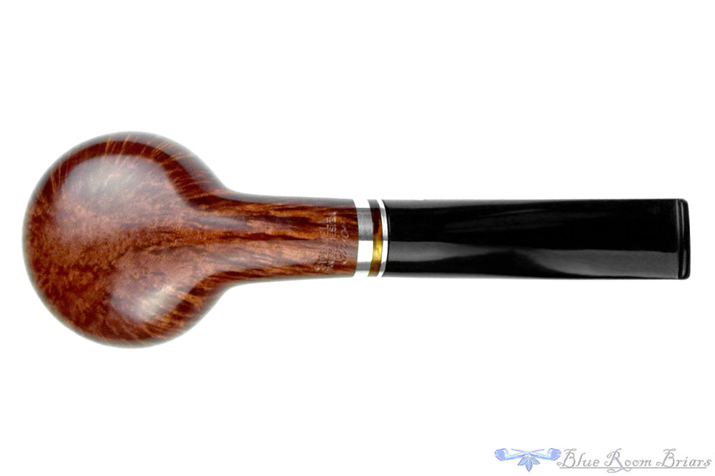 Stanwell Trio 109 Bent Author (9mm Filter) with Nickel and Acrylic UNSMOKED Estate Pipe