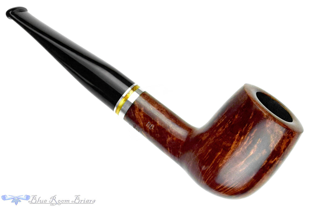 Blue Room Briars is proud to present this Stanwell Trio 88 Billiard (9mm Filter) with Nickel and Acrylic UNSMOKED Estate Pipe
