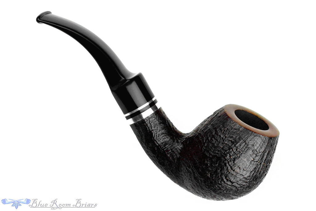 Stanwell Trio 232 Bent Sandblast Apple (9mm Filter) with Nickel UNSMOKED Estate Pipe