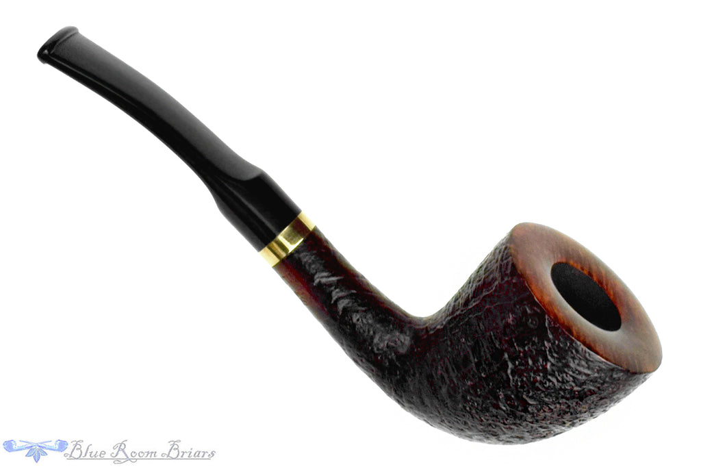 Blue Room Briars is proud to present this Stanwell Classic Bent Sandblast Dublin with Brass UNSMOKED Estate Pipe