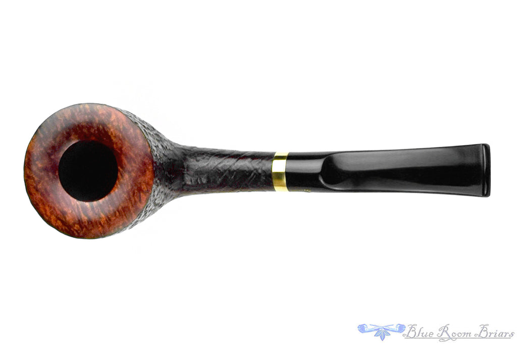 Blue Room Briars is proud to present this Stanwell Classic Bent Sandblast Dublin with Brass UNSMOKED Estate Pipe
