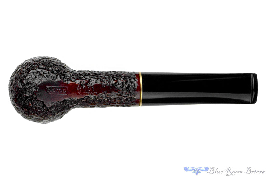 Blue Room Briars is proud to present this Savinelli Roma 101 Rusticated Billiard (6mm Filter) with Brass Estate Pipe