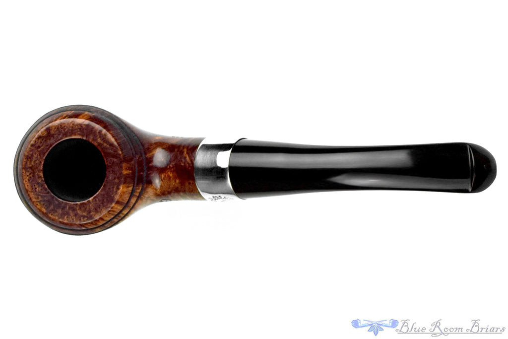 Blue Room Briars is proud to present this Peterson Aran 999 Bent Rhodesian with Nickel and P-Lip UNSMOKED Estate Pipe