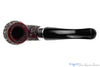 Blue Room Briars is proud to present this Peterson Donegal Rocky X220 Bent Rusticated Billiard with Nickel and P-Lip UNSMOKED Estate Pipe