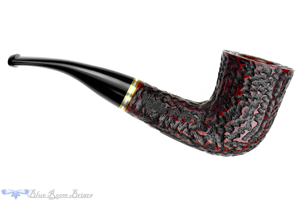 Blue Room Briars is proud to present this Peterson Kinsale XL22 Bent Rusticated Dublin UNSMOKED Estate Pipe