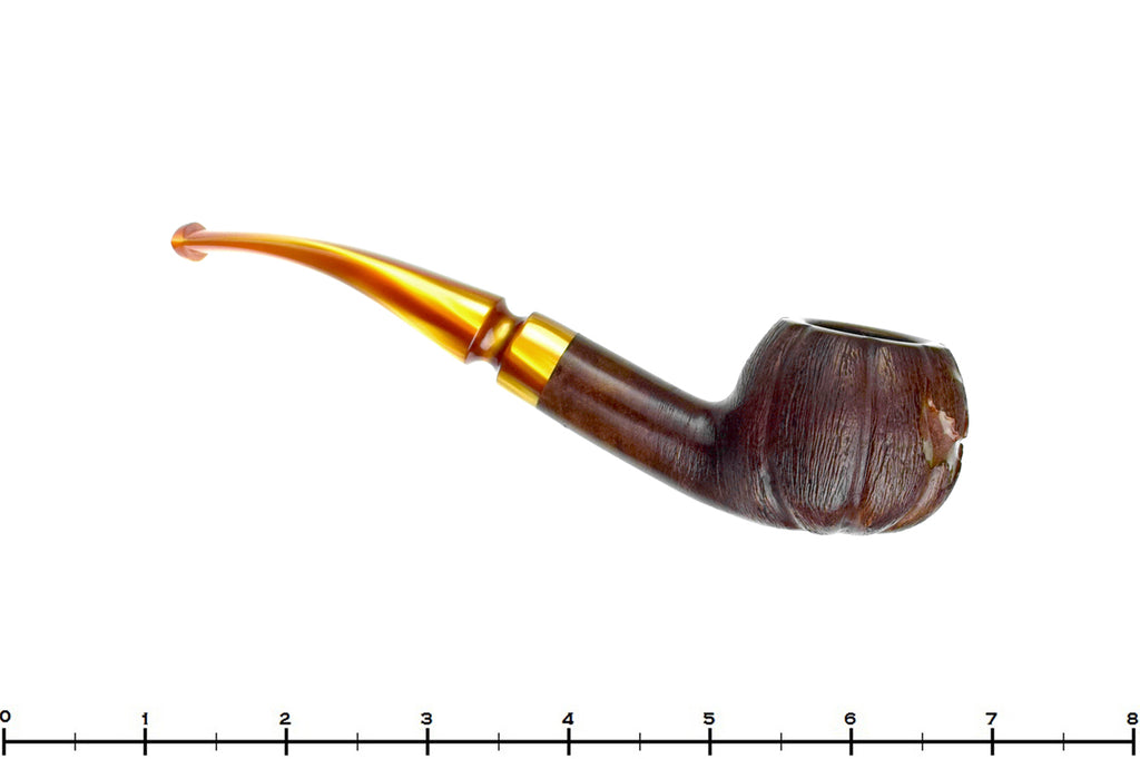 Blue Room Briars is proud to present this Blue Room Briars Pipe 2026 Halloween Bent Carved Glow in the Dark Jack-O'-Lantern
