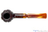 Blue Room Briars is proud to present this Blue Room Briars Pipe 2026 Halloween Bent Carved Glow in the Dark Jack-O'-Lantern