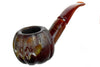 Blue Room Briars is proud to present this Blue Room Briars Pipe 2026 Halloween Bent Carved Glow in the Dark Jack-O'-Lantern