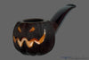 Blue Room Briars is proud to present this Blue Room Briars Pipe 2026 Halloween Bent Carved Glow in the Dark Jack-O'-Lantern