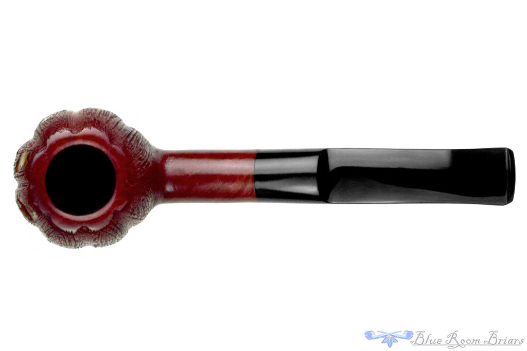 Blue Room Briars is proud to present this Blue Room Briars Pipe 2026 Halloween Bent Carved Glow in the Dark Jack-O'-Lantern