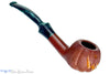 Blue Room Briars is proud to present this Blue Room Briars Pipe 2026 Halloween Bent Carved Glow in the Dark Jack-O'-Lantern