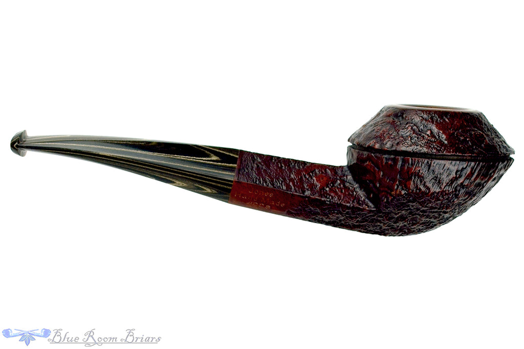 Jesse Jones Pipe 4223 Bent Sandblast Bulldog with Sand Brindle