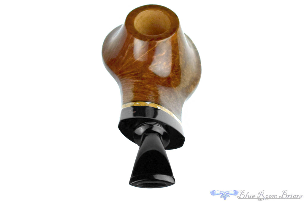 Joseph Skoda Bent Volcano With Stabilized Insert and Ebonite Ferrule UNSMOKED Estate Pipe