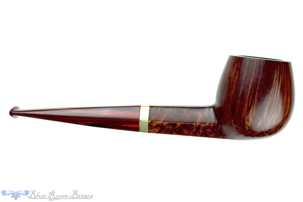 Blue Room Briars is proud to present this Tom Eltang (1995 Make) Hexagonal Shank Apple with Brass Estate Pipe