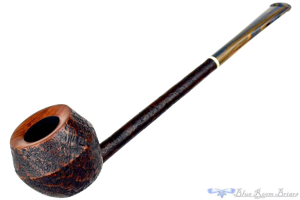 Blue Room Briars is proud to present this Scottie Piersel Pipe "Scottie" Contrast Blast Rhodesian with Brindle and Ivorite