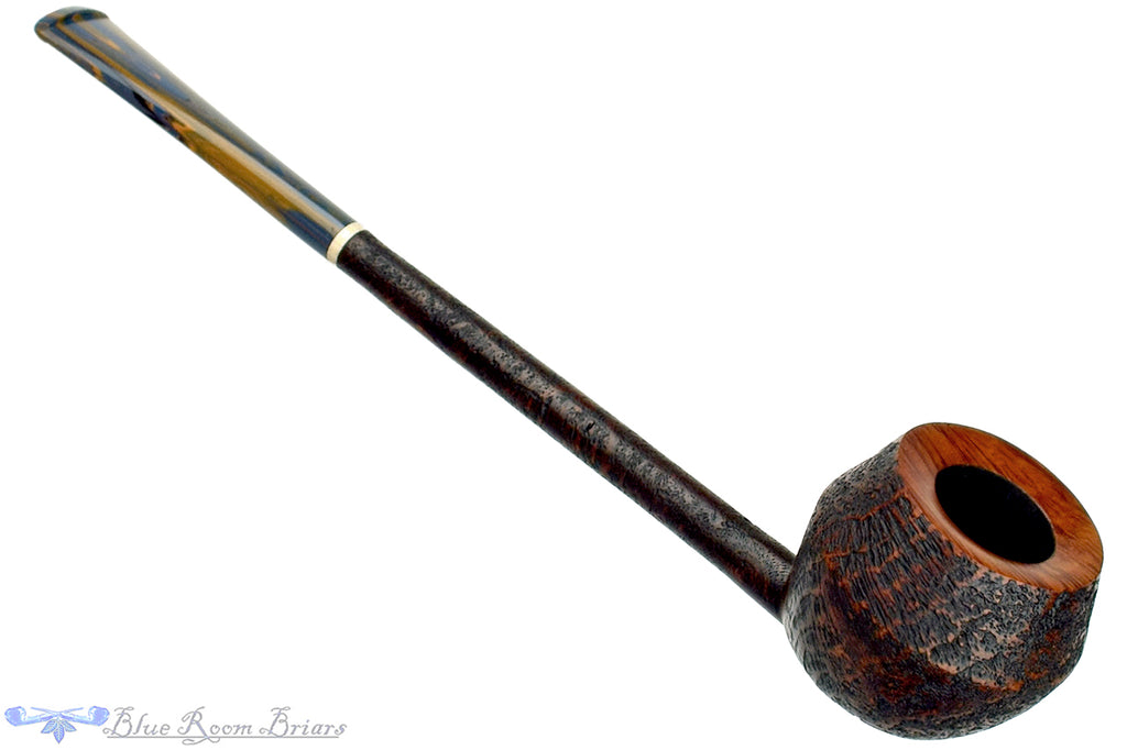 Blue Room Briars is proud to present this Scottie Piersel Pipe "Scottie" Contrast Blast Rhodesian with Brindle and Ivorite