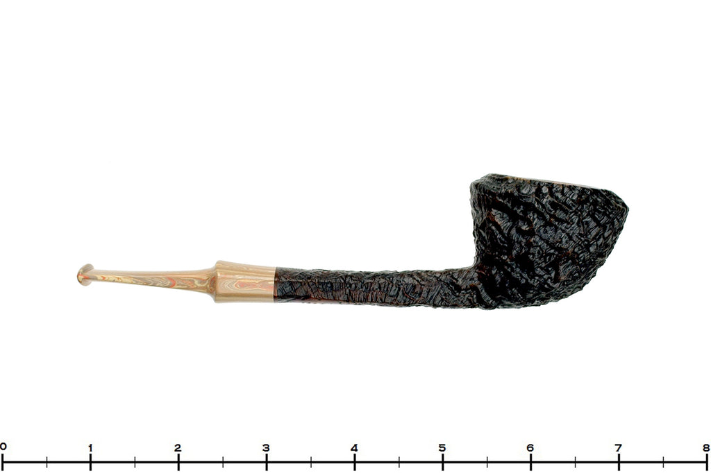 Blue Room Briars is proud to present this Nate King Pipe 771 Sandblast Panel Shank Dublin with Brindle