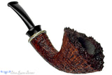 Blue Room Briars is proud to present this Bill Shalosky Pipe 694 Bent Contrast Ring Blast Fan Dublin with Plateau and Fordite