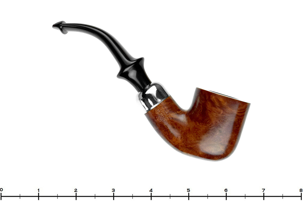 Blue Room Briars is proud to present this Peterson System Standard 301 Bent Pot with Nickel and P-Lip Estate Pipe