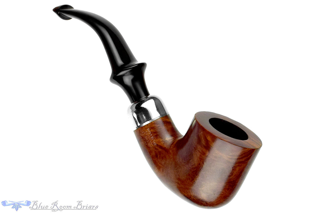 Blue Room Briars is proud to present this Peterson System Standard 301 Bent Pot with Nickel and P-Lip Estate Pipe