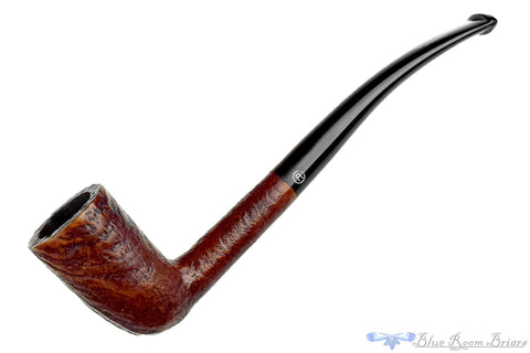 Andrei Kadnikov Bent Smooth Contrast Pear with Teardrop Shank and Plateaux Estate Pipe