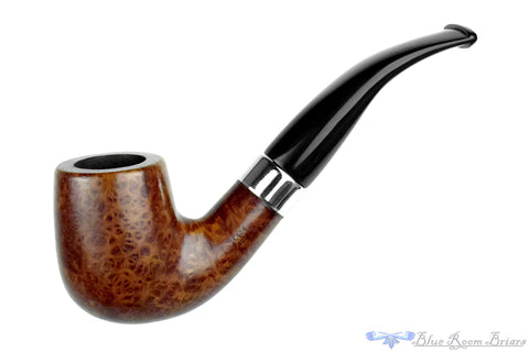 Andrei Kadnikov Bent Smooth Contrast Pear with Teardrop Shank and Plateaux Estate Pipe
