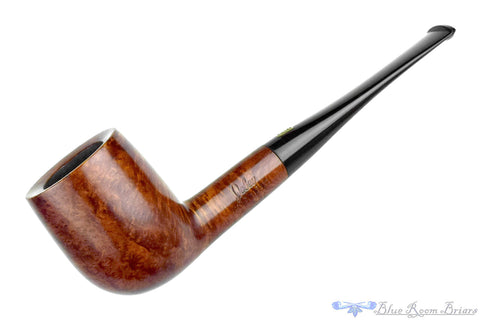Andrei Kadnikov Bent Smooth Contrast Pear with Teardrop Shank and Plateaux Estate Pipe