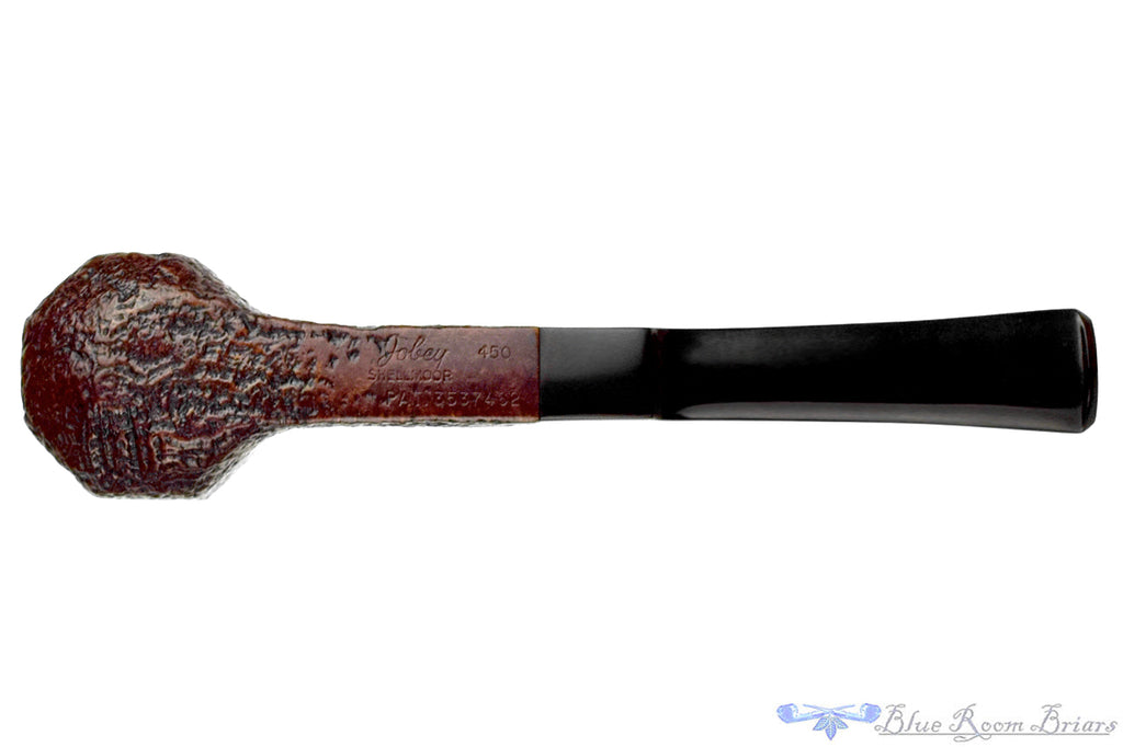 Blue Room Briars is proud to present this Jobey Shellmoor 450 Sandblast Foursquare Estate Pipe