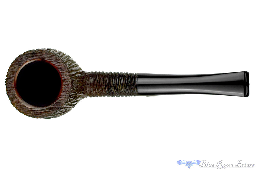 Blue Room Briars is proud to present this GBD Rockroot 789 Brush Carved Pot Sitter Estate Pipe