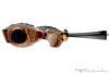 Blue Room Briars is proud to present this Jesse Jones Pipe XL25 Large Plateaued Blowfish with Black and White Ebony