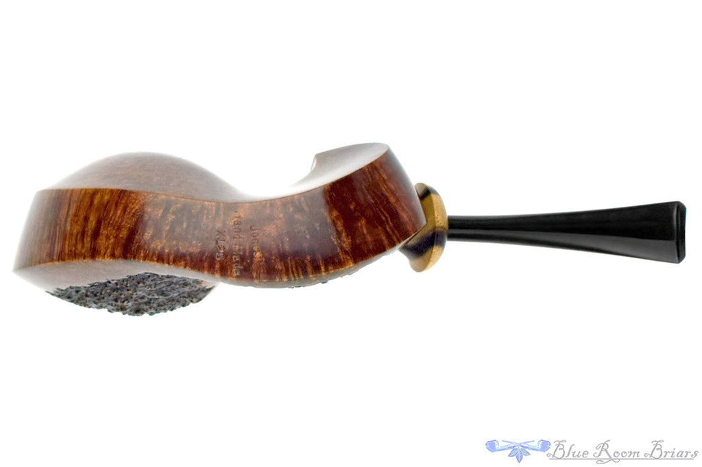 Blue Room Briars is proud to present this Jesse Jones Pipe XL25 Large Plateaued Blowfish with Black and White Ebony