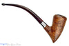 Blue Room Briars is proud to present this Dunhill's The White Spot Bent Sandblast Pickaxe with Silver and Brindle Estate Pipe