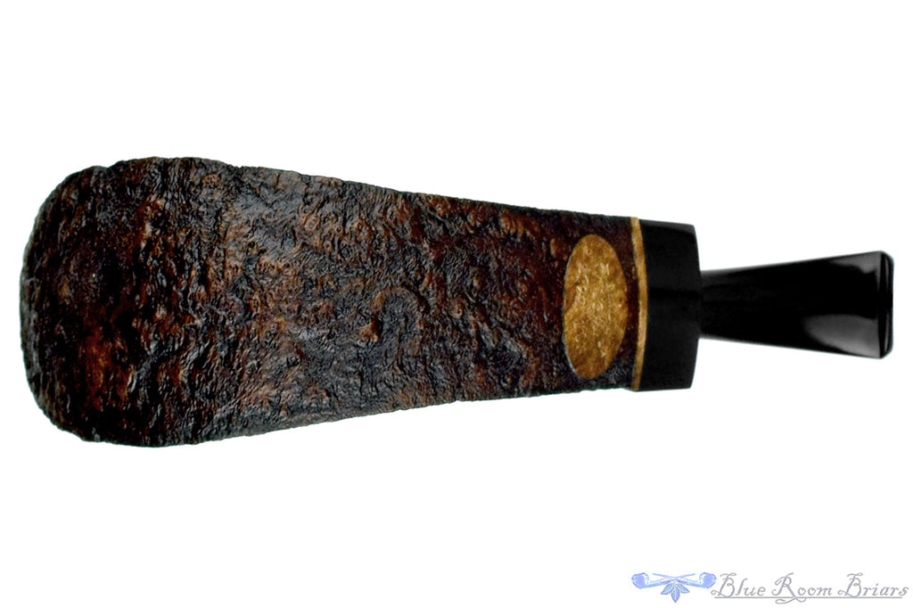 Blue Room Briars is proud to present this Bill Shalosky Pipe 609 Bent Ring Blast Volcano