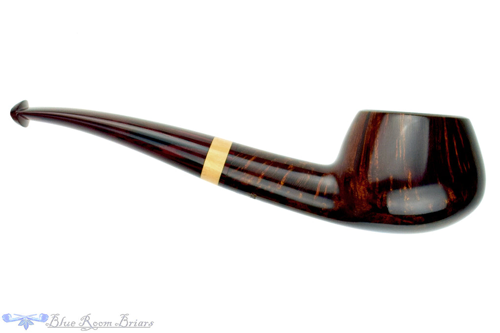 Jesse Jones Pipe 4223 Oval Author with Boxwood and Brindle