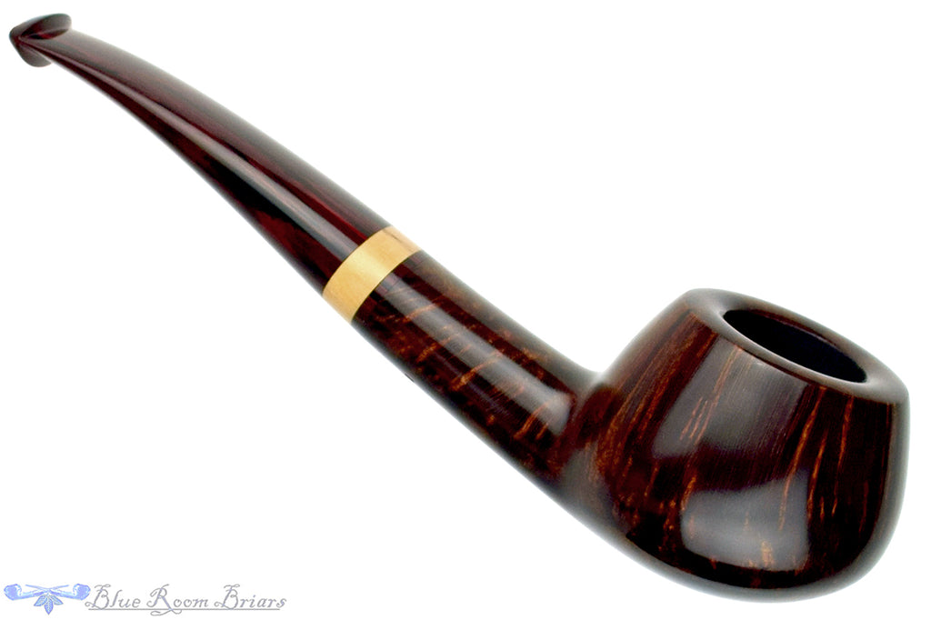 Jesse Jones Pipe 4223 Oval Author with Boxwood and Brindle