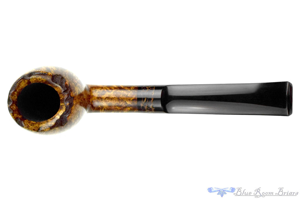Blue Room Briars is proud to present this Jesse Jones Pipe 2326 Bent Acorn with Black Palm and Plateau