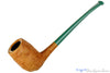 Blue Room Briars is proud to present this Nate King Pipe 870 Natural Crosscut Sandblast Smitty's Billiard with Jaguar Ebonite Stem