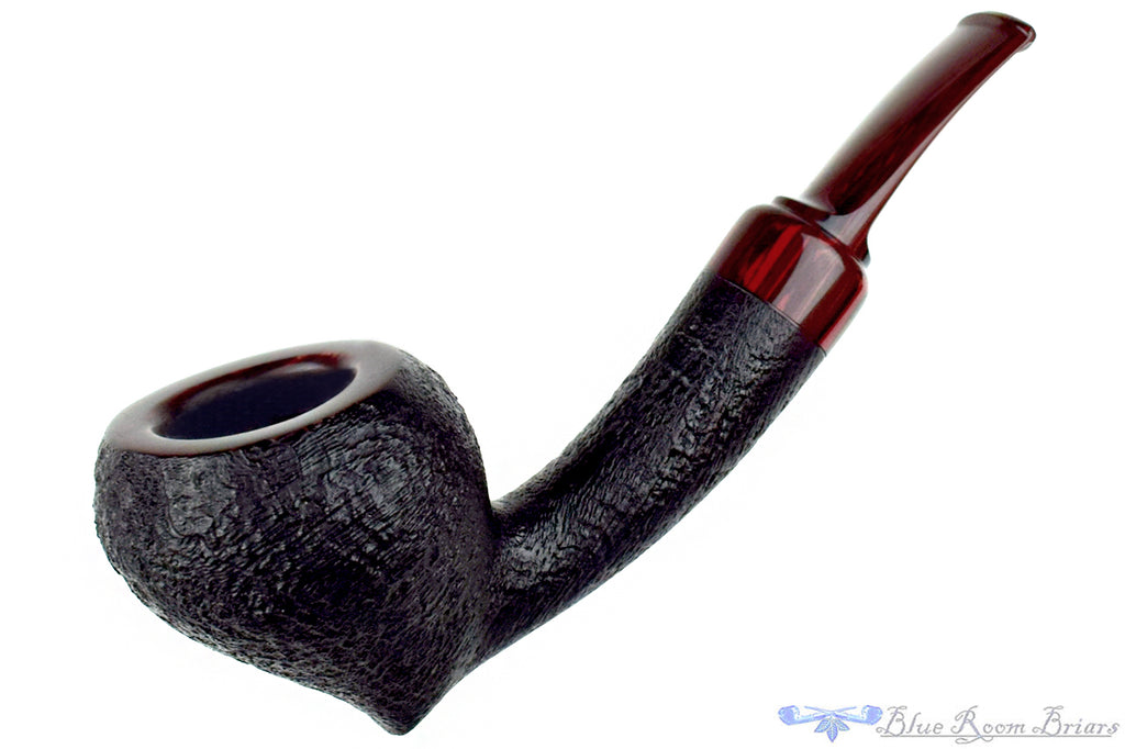 Blue Room Briars is proud to present this Yosef Zehnder Pipe Sandblast Bent Truffle with Brindle