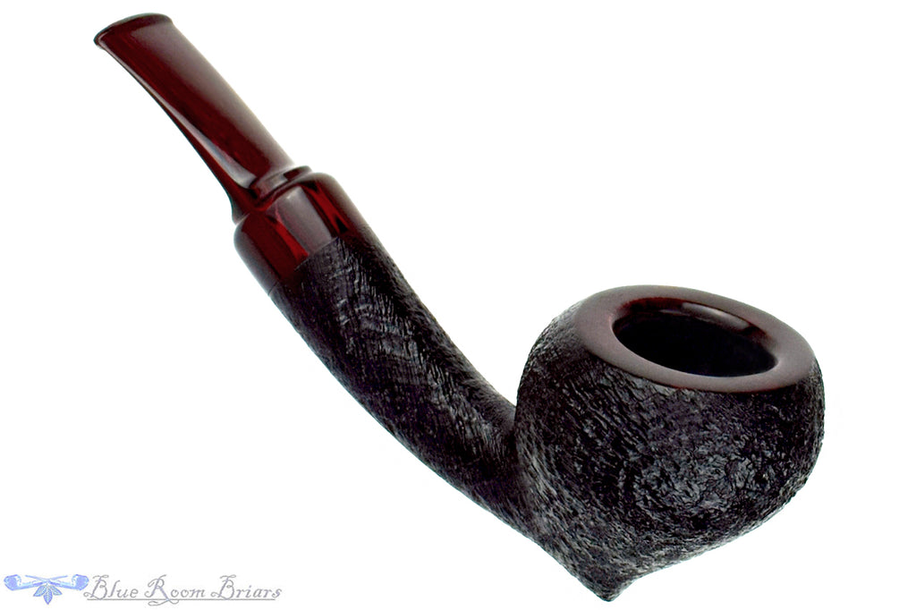 Blue Room Briars is proud to present this Yosef Zehnder Pipe Sandblast Bent Truffle with Brindle