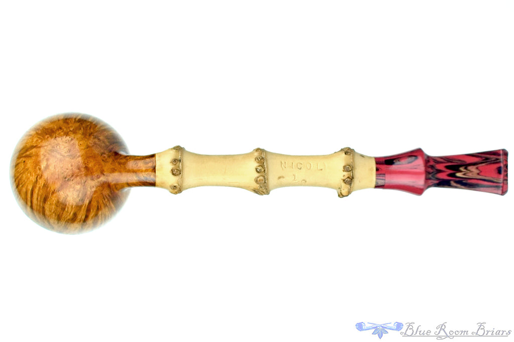 Blue Room Briars is proud to present this Ian Nicol Pipe Bamboo Shank Rhodesian