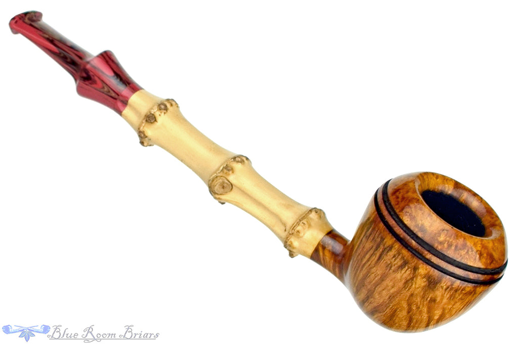 Blue Room Briars is proud to present this Ian Nicol Pipe Bamboo Shank Rhodesian
