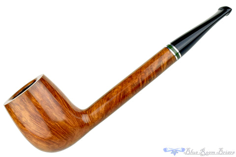 Alpha Nobility Sandblast Billiard (6mm Filter) with Brass and Acrylic Estate Pipe