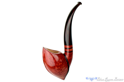 Alexa Pipe by Dragomir Aleksic Olive Wood Carved Horn