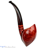 Blue Room Briars is proud to present this Alexa Pipe Full Bent Freehand with Acrylic Stand