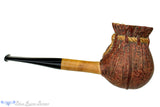Blue Room Briars is proud to present this Alexa Pipe Olive Wood Carved Tobacco Pouch